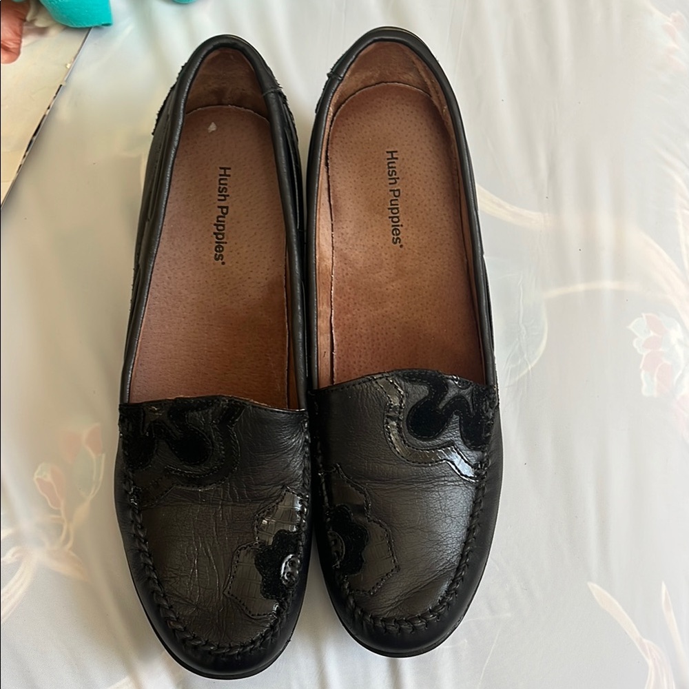 Hush Puppies Women's Black Loafers